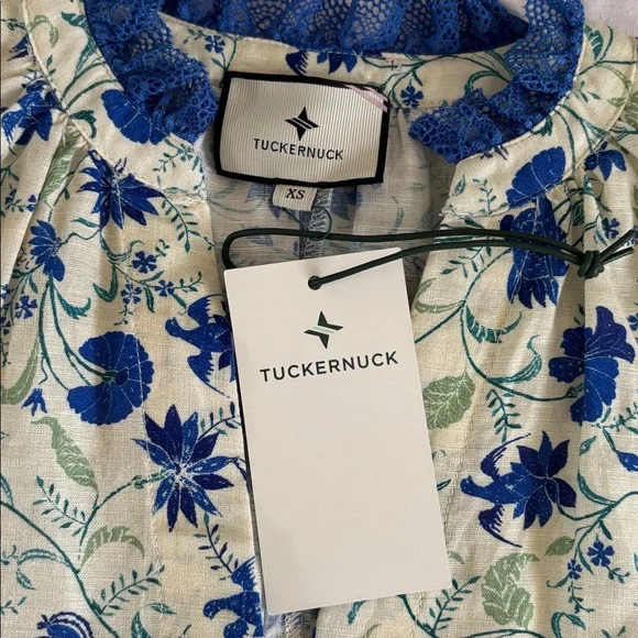 Tuckernuck Bluebird Melody Crawford Linen Blend Mini Dress XS New NWT - Picture 5 of 12